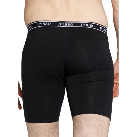 JP1880 Boxers Flexnamic OEKO-TEX Long Black - Spodní prádlo - Spodní Prádlo Nadměrné Velikosti 2XL-8XL