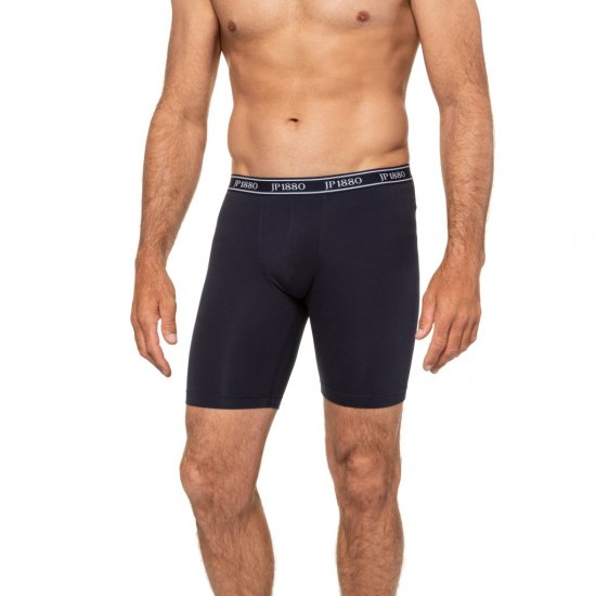 JP1880 Boxers Long OEKO-TEX Flexnamic Navy - Spodní prádlo - Spodní Prádlo Nadměrné Velikosti 2XL-8XL