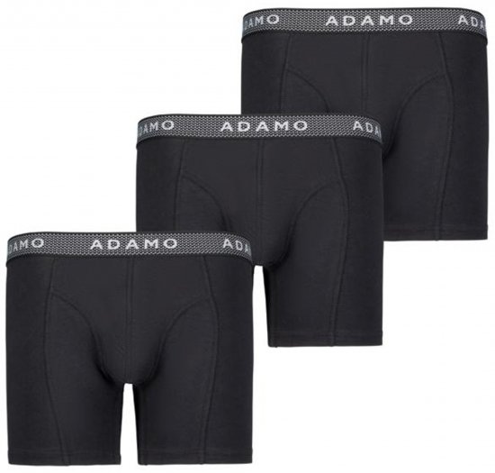 Adamo Jerry Maxi Boxers 702 Black 3-pack - Spodní prádlo - Spodní Prádlo Nadměrné Velikosti 2XL-8XL