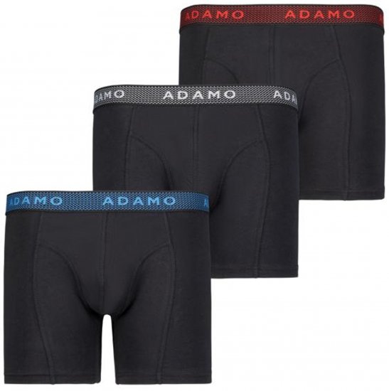 Adamo Jerry Maxi Boxers 703 Black 3-pack - Spodní prádlo - Spodní Prádlo Nadměrné Velikosti 2XL-8XL