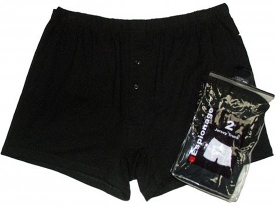 Espionage U001 2-Pack Boxershorts Black/White - Boxerky - Boxerky 2XL-12XL