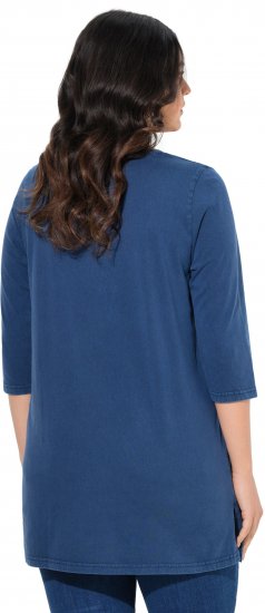 Ulla Popken Dandelion Short Sleeve Graphic Tee Ink Blue - Potištěná trička pro ženy - 