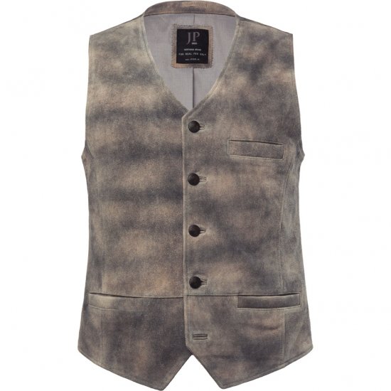 JP1880 Vest Traditional Cowhide Graphite Grey - Bundy - Bundy Nadměrné Velikosti - 2XL-8XL