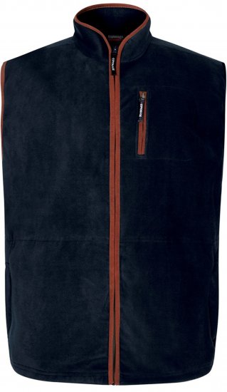 Espionage FL047 Microfleece Gilet Navy - Vesty - Vesty ve velkých velikostech