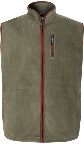 Espionage FL047 Microfleece Gilet Olive Green - Vesty - Vesty ve velkých velikostech