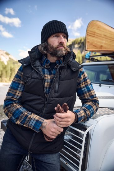 JP1880 Quilted Gilet DownTouch Padding Black - Bundy - Bundy Nadměrné Velikosti - 2XL-8XL