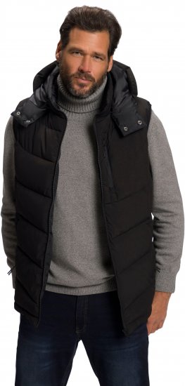 JP1880 Quilted Gilet DownTouch Padding Black - Bundy - Bundy Nadměrné Velikosti - 2XL-8XL
