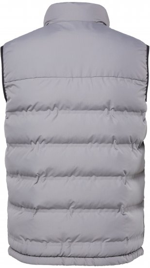 JP1880 Quilted Vest Outdoor Stand-up Collar Grey - Bundy - Bundy Nadměrné Velikosti - 2XL-8XL