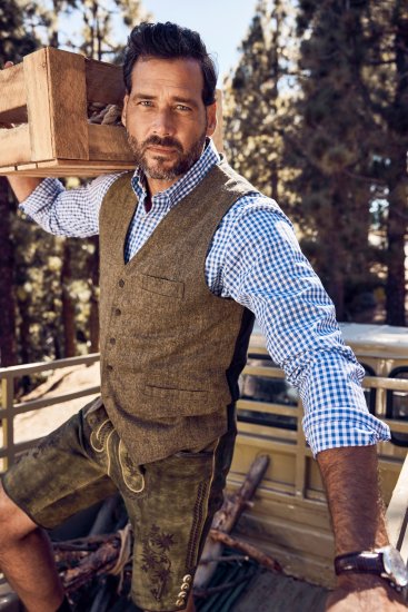 JP1880 Vest Tweed Wool Blend Traditional Light Brown - Slavnostní oblečení - Slavnostní oblečení – Oslavujte stylově a pohodlně