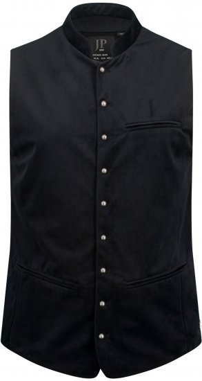 JP1880 Velvet Vest Traditional Black - Slavnostní oblečení - Slavnostní oblečení – Oslavujte stylově a pohodlně