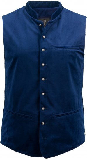 JP1880 Velvet Vest Traditional Blue - Slavnostní oblečení - Slavnostní oblečení – Oslavujte stylově a pohodlně