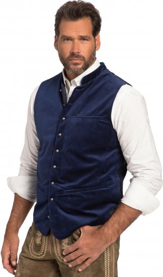 JP1880 Velvet Vest Traditional Blue - Slavnostní oblečení - Slavnostní oblečení – Oslavujte stylově a pohodlně