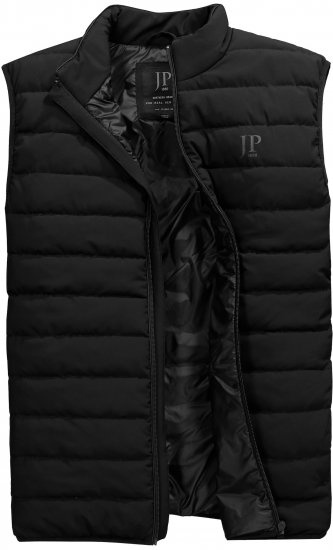 JP1880 Quilted Gilet Stand-Up Collar Black - Bundy - Bundy Nadměrné Velikosti - 2XL-8XL