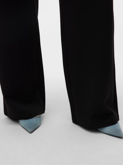 Vero Moda Berlin Zamira Wide Leg Pants Black - Kalhoty - 