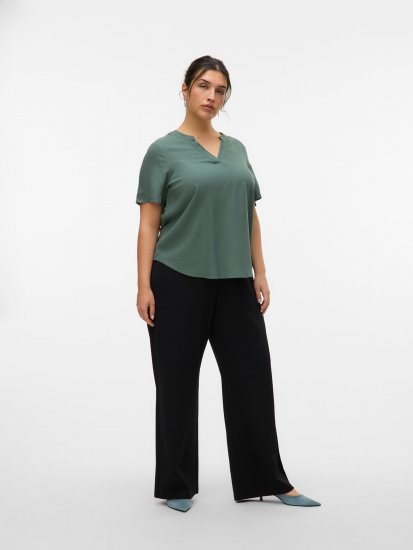 Vero Moda Berlin Zamira Wide Leg Pants Black - Kalhoty - 