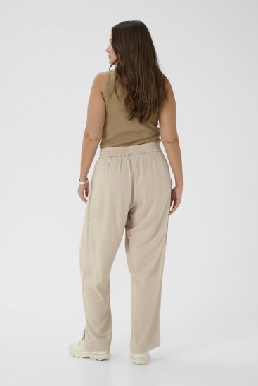 Kaffe Curve Mille Wide Pants Feather Grey - Látkové kalhoty - 