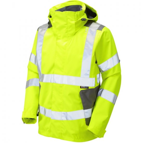 Leo Exmoor Ecoviz 10K Performance+ Breathable Jacket Hi-Vis Yellow - Pracovní oděvy - Pracovní Oděvy 3XL-6XL