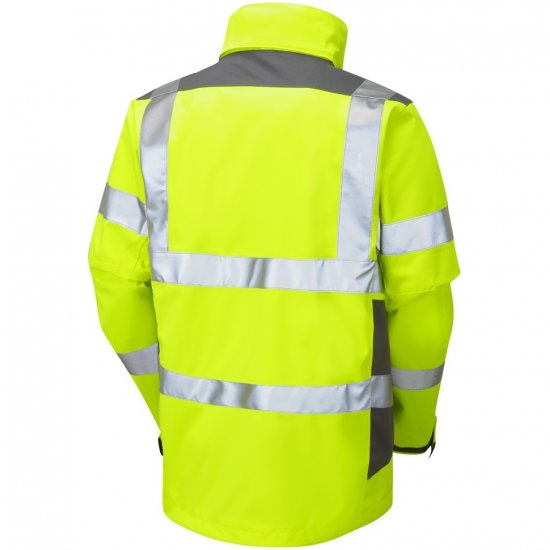 Leo Exmoor Ecoviz 10K Performance+ Breathable Jacket Hi-Vis Yellow - Pracovní oděvy - Pracovní Oděvy 3XL-6XL