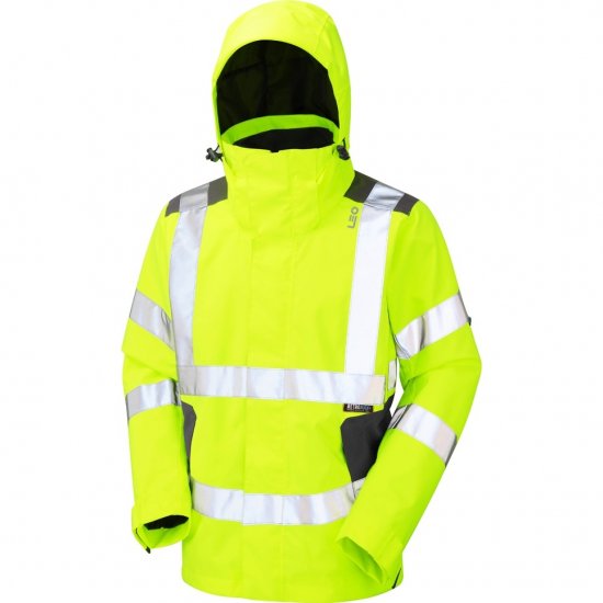 Leo Exmoor Ecoviz 10K Performance+ Breathable Jacket Hi-Vis Yellow - Pracovní oděvy - Pracovní Oděvy 3XL-6XL