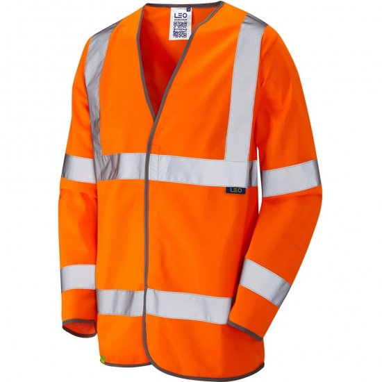 Leo Shirwell Ecoviz Sleeved Waistcoat Hi-Vis Orange - Pracovní oděvy - Pracovní Oděvy 3XL-6XL