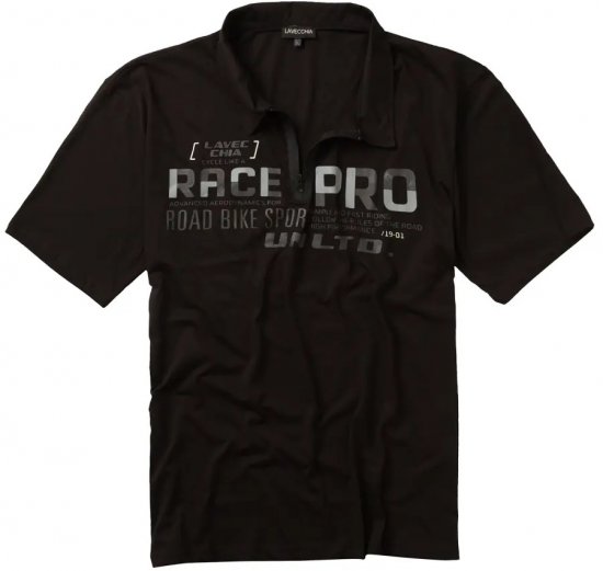 Lavecchia 2030 Polo Shirt Short Sleeve Black - Polokošile - Polokošile 2XL-8XL - Trička s límečkem 2XL-8XL