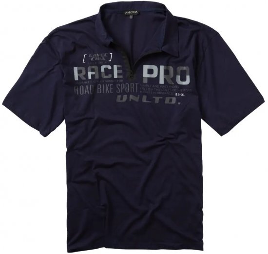 Lavecchia 2030 Polo Shirt Short Sleeve Navy - Polokošile - Polokošile 2XL-8XL - Trička s límečkem 2XL-8XL