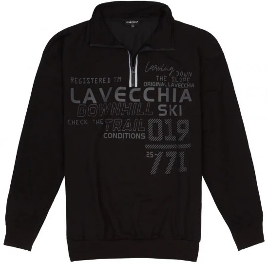 Lavecchia 2029 Sweatshirt Black - Mikiny & mikiny s kapucí - Mikiny & Mikiny s kapucí 2XL-12XL