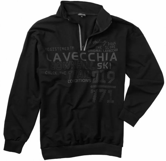 Lavecchia 2029 Sweatshirt Black - Mikiny & mikiny s kapucí - Mikiny & Mikiny s kapucí 2XL-12XL