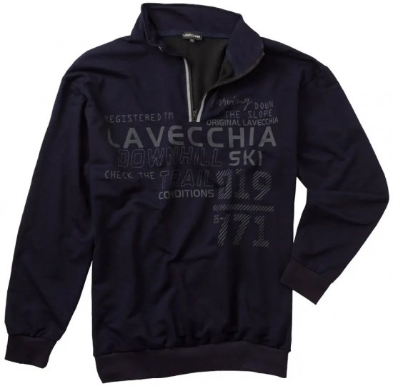 Lavecchia 2029 Sweatshirt Navy - Mikiny & mikiny s kapucí - Mikiny & Mikiny s kapucí 2XL-12XL