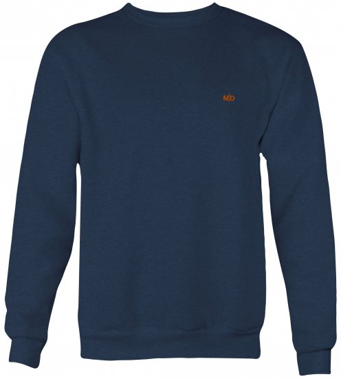 Motley Denim Oslo Sweatshirt Dark Indigo - Mikiny & mikiny s kapucí - Mikiny & Mikiny s kapucí 2XL-12XL