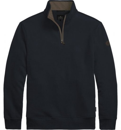 Double Outfitters MTOP-1163 Mikina s krátkým zipem Námořnická modrá - Mikiny & mikiny s kapucí - Mikiny & Mikiny s kapucí 2XL-12XL