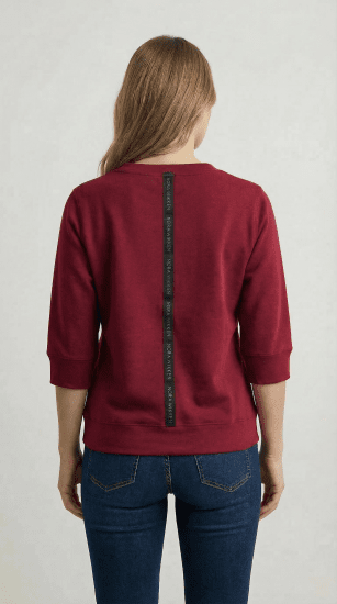 Nora Mikken GELINA Sweater Burgundy - DÁMSKÉ OBLEČENÍ XS-XXL - 