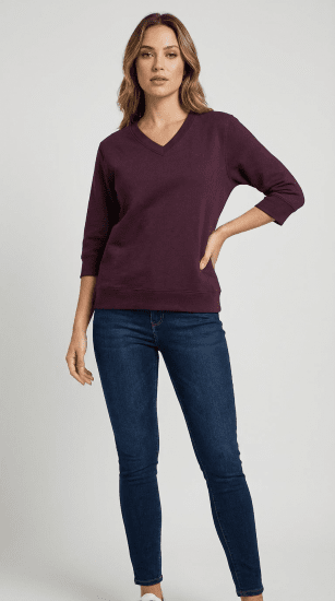 Nora Mikken GELINA Sweater Mauve Wine - DÁMSKÉ OBLEČENÍ XS-XXL - 