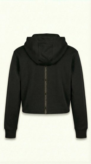 Nora Mikken KAMILLA Cropped Hoodie Black - DÁMSKÉ OBLEČENÍ XS-XXL - 