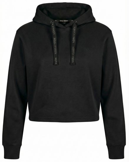 Nora Mikken KAMILLA Cropped Hoodie Black - DÁMSKÉ OBLEČENÍ XS-XXL - 