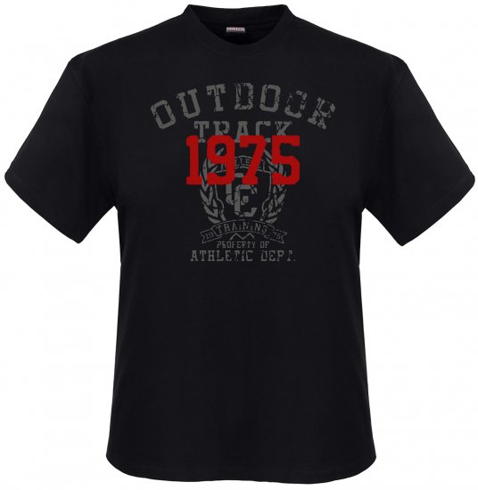 Adamo Outdoor track Comfort fit T-shirt Black - Trička - Trička nadměrné velikosti - 2XL-14XL