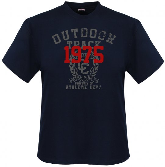 Adamo Outdoor track Comfort fit T-shirt Navy - Trička - Trička nadměrné velikosti - 2XL-14XL
