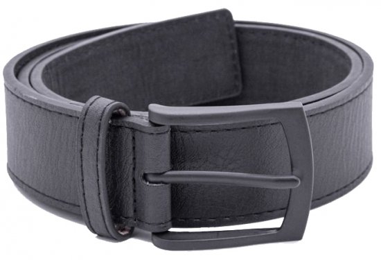D555 Ozzy Leather Belt Black, 4cm - Pásky - Pásky W40-W70/2XL-8XL