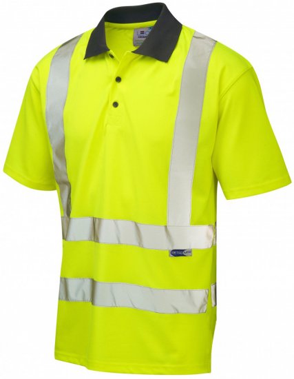 Leo Rockham Coolviz Polo Shirt Hi-Vis Yellow - Pracovní Oděvy - Pracovní Oděvy 3XL-6XL