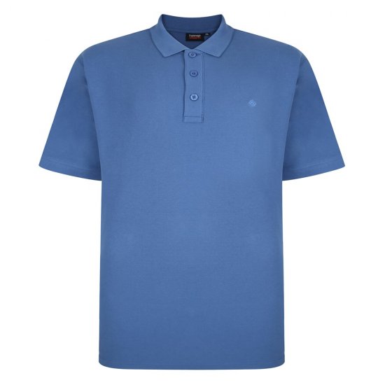 Espionage P074C Polokošile s Krátkým Rukávem Chrpově Modrá - Polokošile - Polokošile 2XL-8XL - Trička s límečkem 2XL-8XL