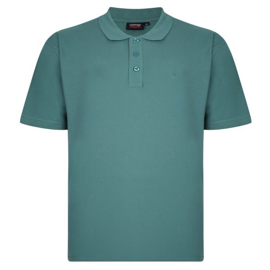 Espionage P074C Polokošile s Krátkým Rukávem Smrková Zelená - Polokošile - Polokošile 2XL-8XL - Trička s límečkem 2XL-8XL