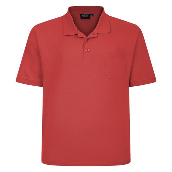 Espionage P074C Polokošile s Krátkým Rukávem Pálená Oranžová - Polokošile - Polokošile 2XL-8XL - Trička s límečkem 2XL-8XL