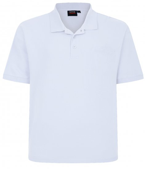 Espionage P074 polo tričko bílé - Polokošile - Polokošile 2XL-8XL - Trička s límečkem 2XL-8XL