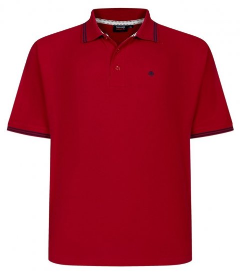 Espionage P232 Piké polokošile červená/námořnická modrá - Polokošile - Polokošile 2XL-8XL - Trička s límečkem 2XL-8XL