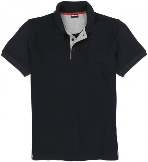 Adamo Pablo Comfort fit Polo Shirt Black - Polokošile - Polokošile 2XL-8XL - Trička s límečkem 2XL-8XL