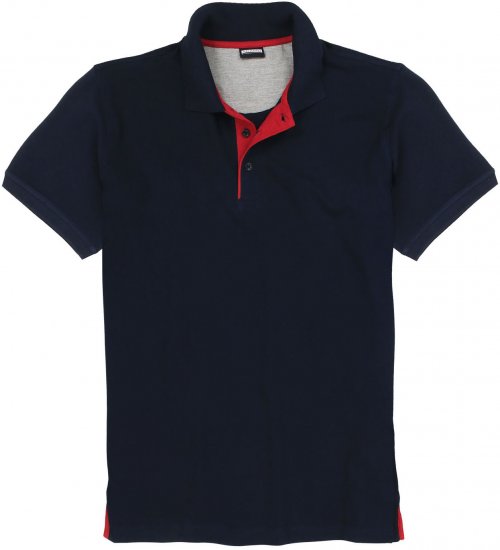 Adamo Pablo Comfort fit Polo Shirt Navy - Polokošile - Polokošile 2XL-8XL - Trička s límečkem 2XL-8XL
