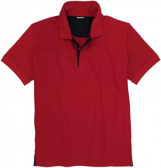 Adamo Pablo Comfort fit Polo Shirt Red - Polokošile - Polokošile 2XL-8XL - Trička s límečkem 2XL-8XL