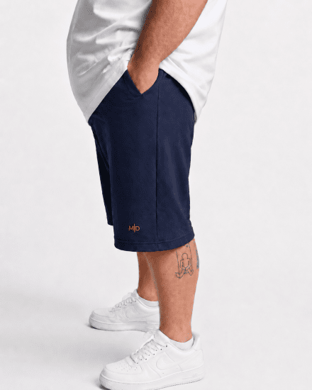 Motley Denim Paris Sweatshorts Dark Indigo - Tepláky & kraťasy - Tepláky a Teplákové Kraťasy 2XL-12XL