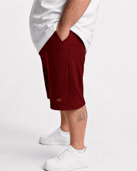 Motley Denim Paris Sweatshorts Red - Tepláky & kraťasy - Tepláky a Teplákové Kraťasy 2XL-12XL