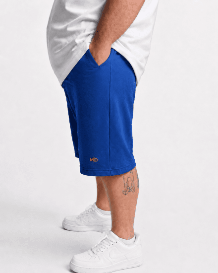 Motley Denim Paris Sweatshorts Royal Blue - Tepláky & kraťasy - Tepláky a Teplákové Kraťasy 2XL-12XL